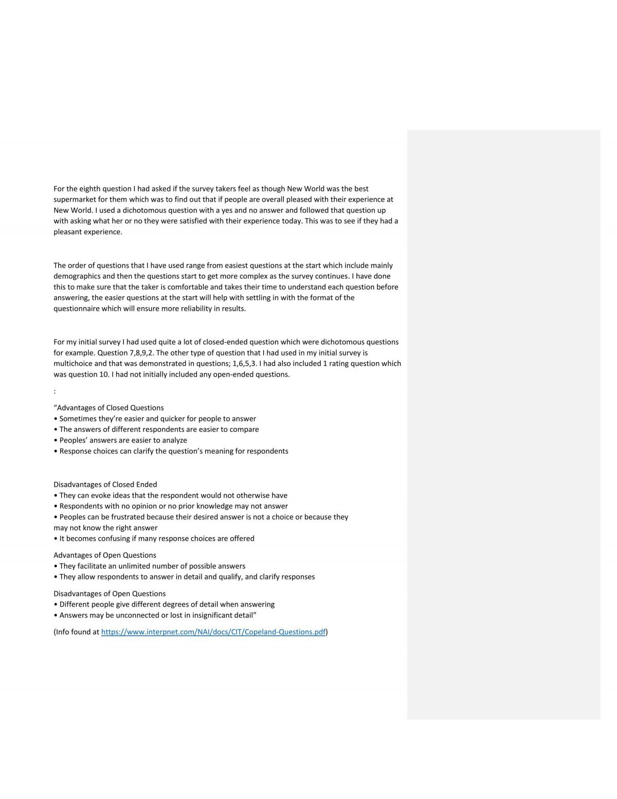 AS91263  Design a questionnaire (2.8) - Page 4