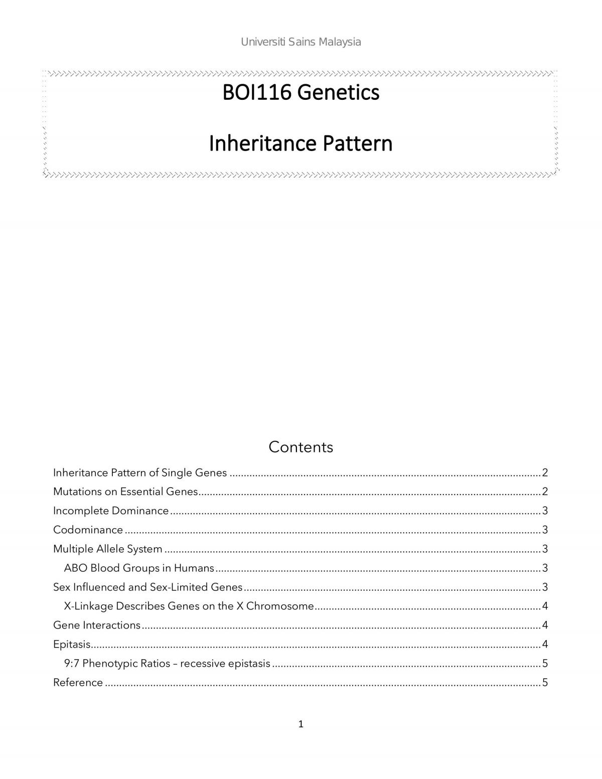 Inheritance Pattern - Page 1