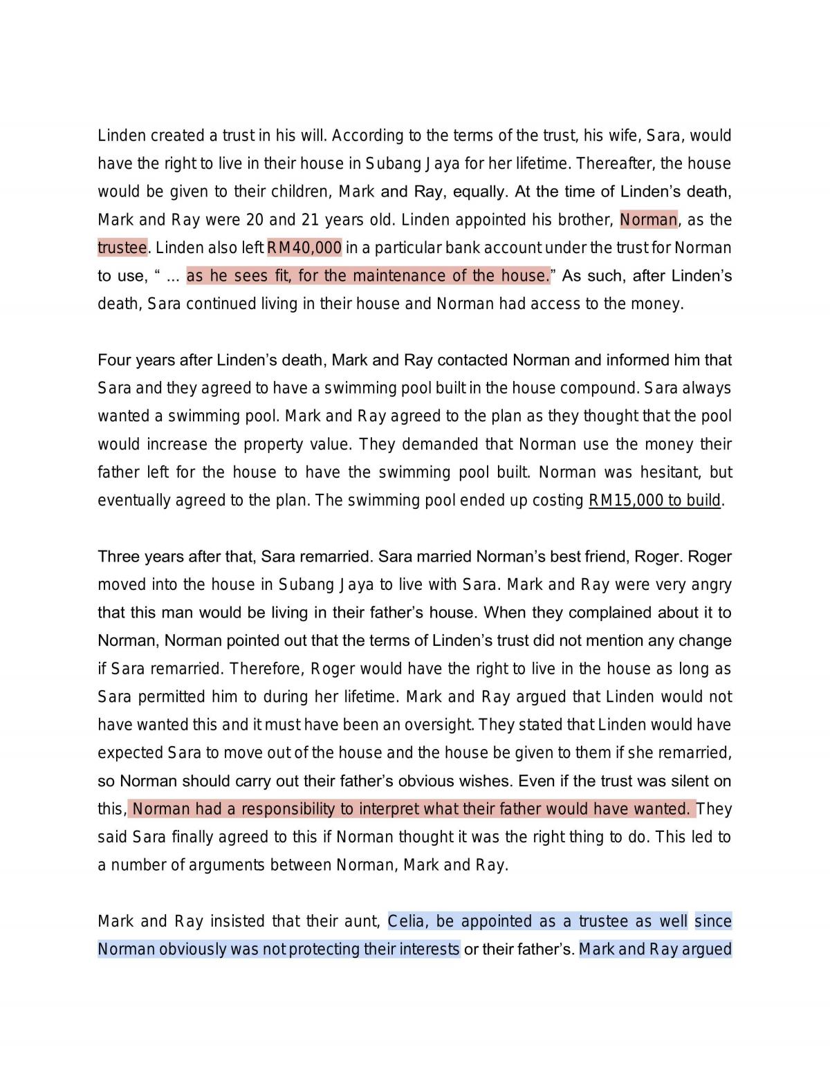Trust Problem Essay  - Page 1