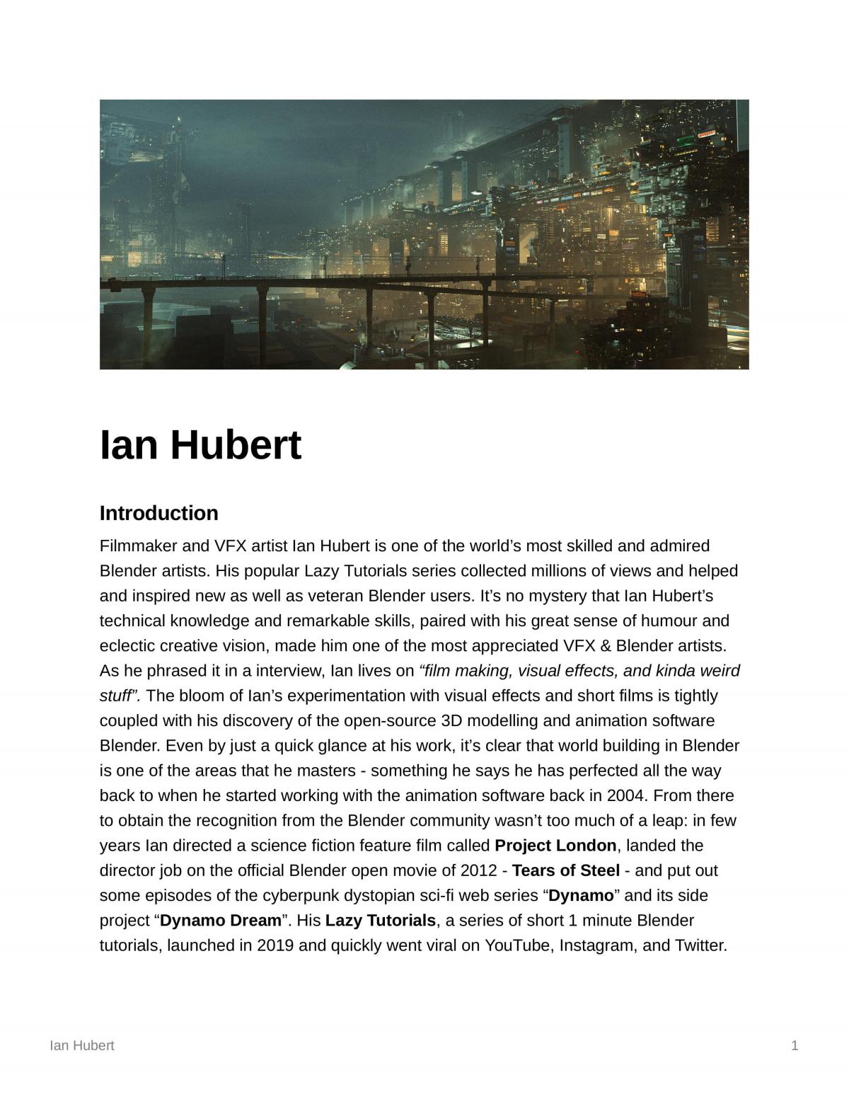Ian Hubert  - Page 1
