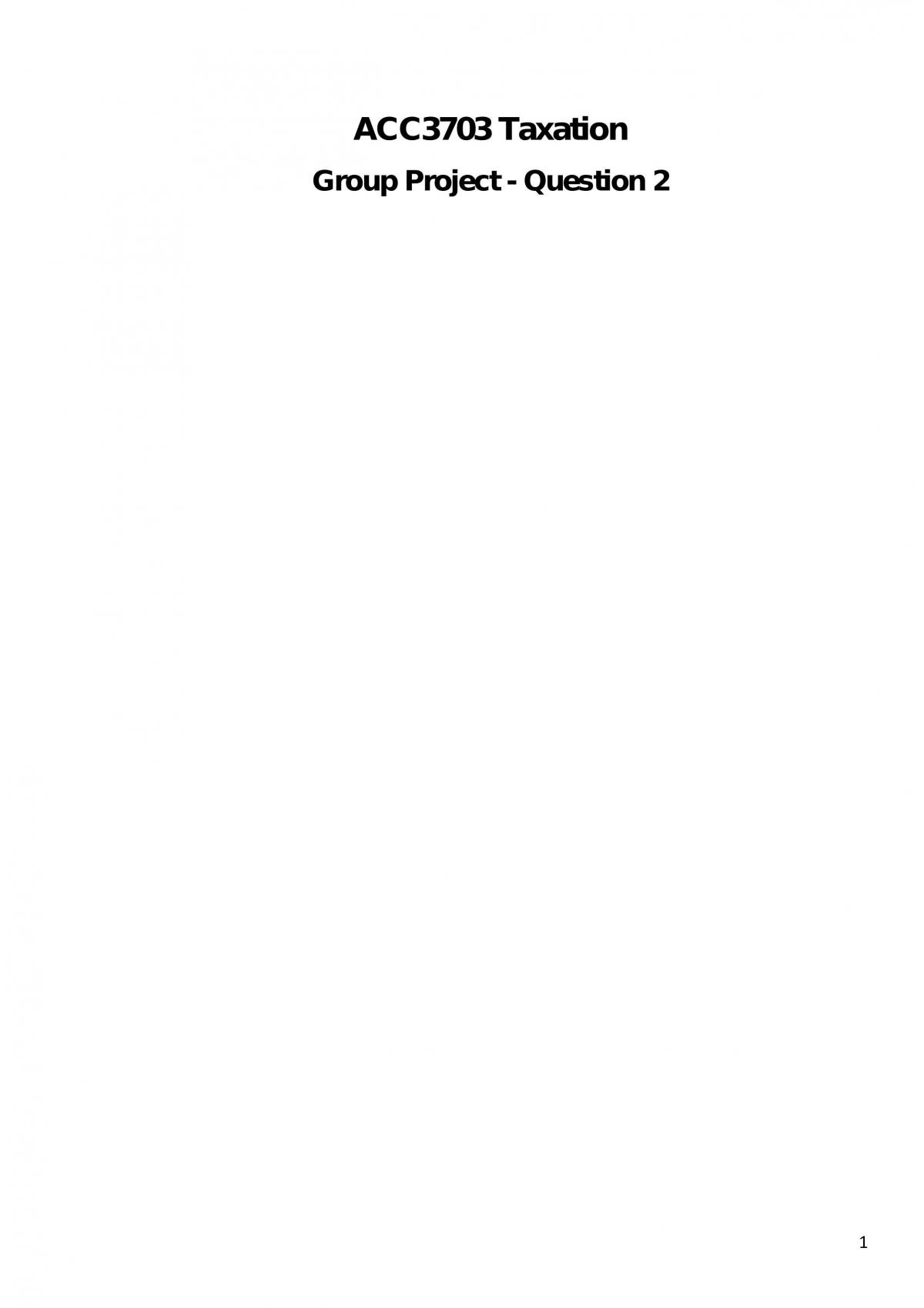 ACC3703 Group Work - Page 1