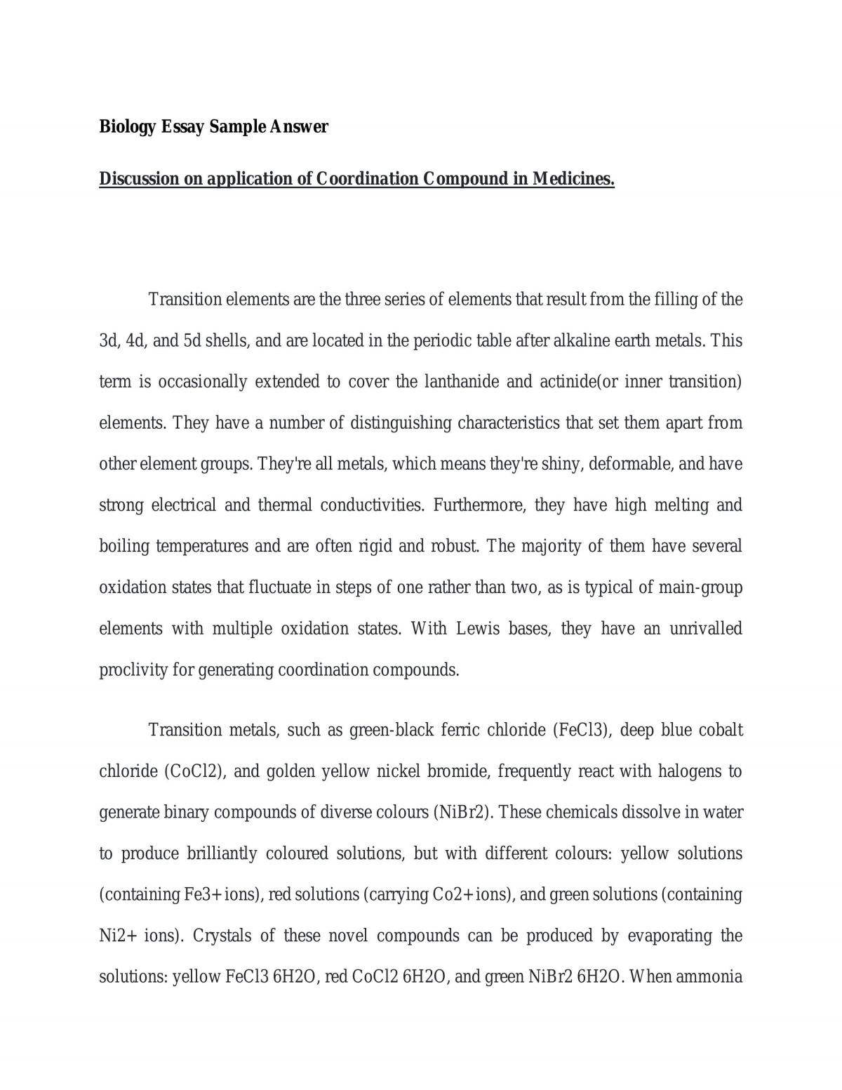Application of coordination compound in medicines - Page 1