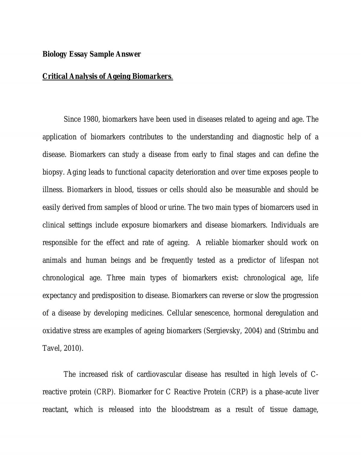 Ageing Biomarkers - Page 1