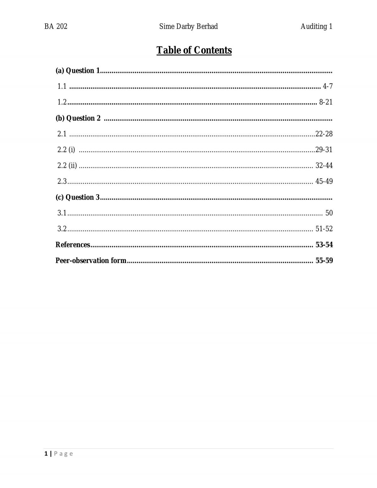 BA202 Auditing 1 - Page 1