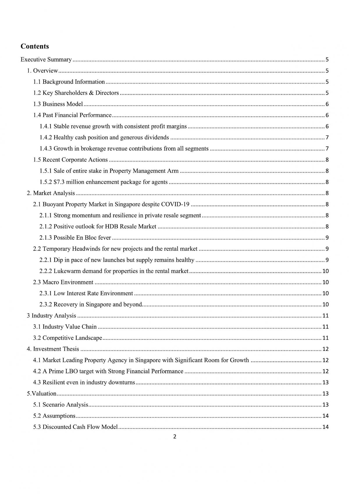 FIN4761A Private Equity PropNex Case Study - Page 1
