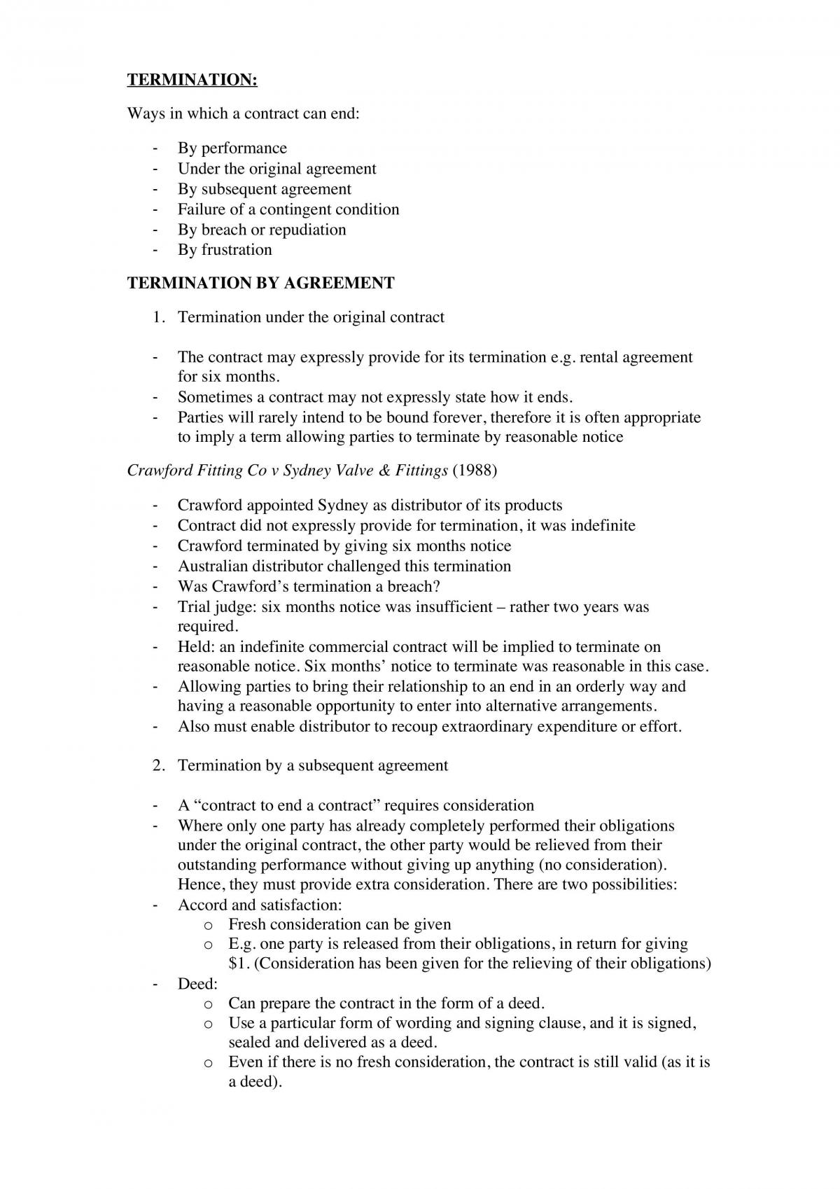 Contract B Entire Course Notes - Page 1