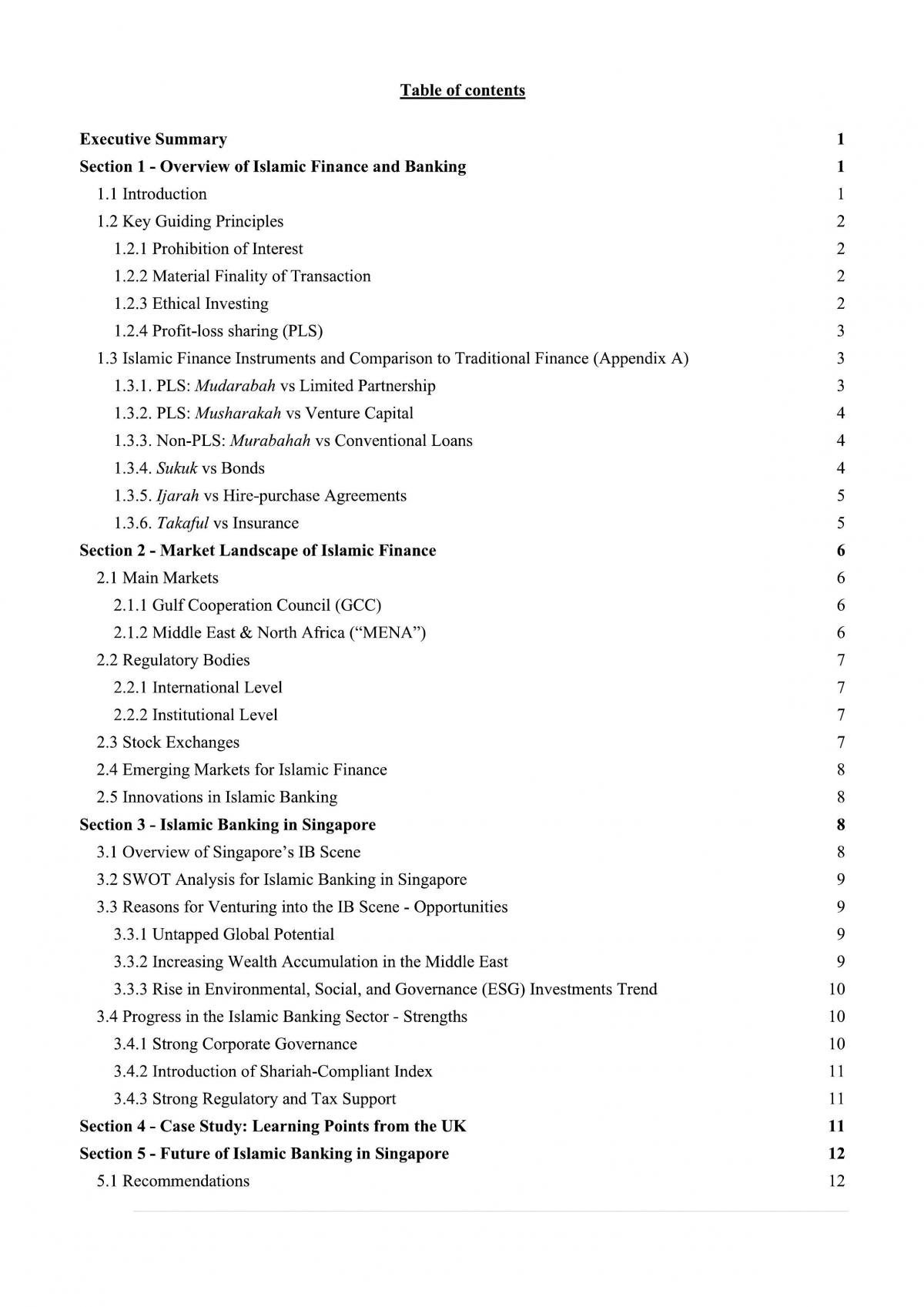 FIN3703 Case Study: Islamic Banking - Page 1