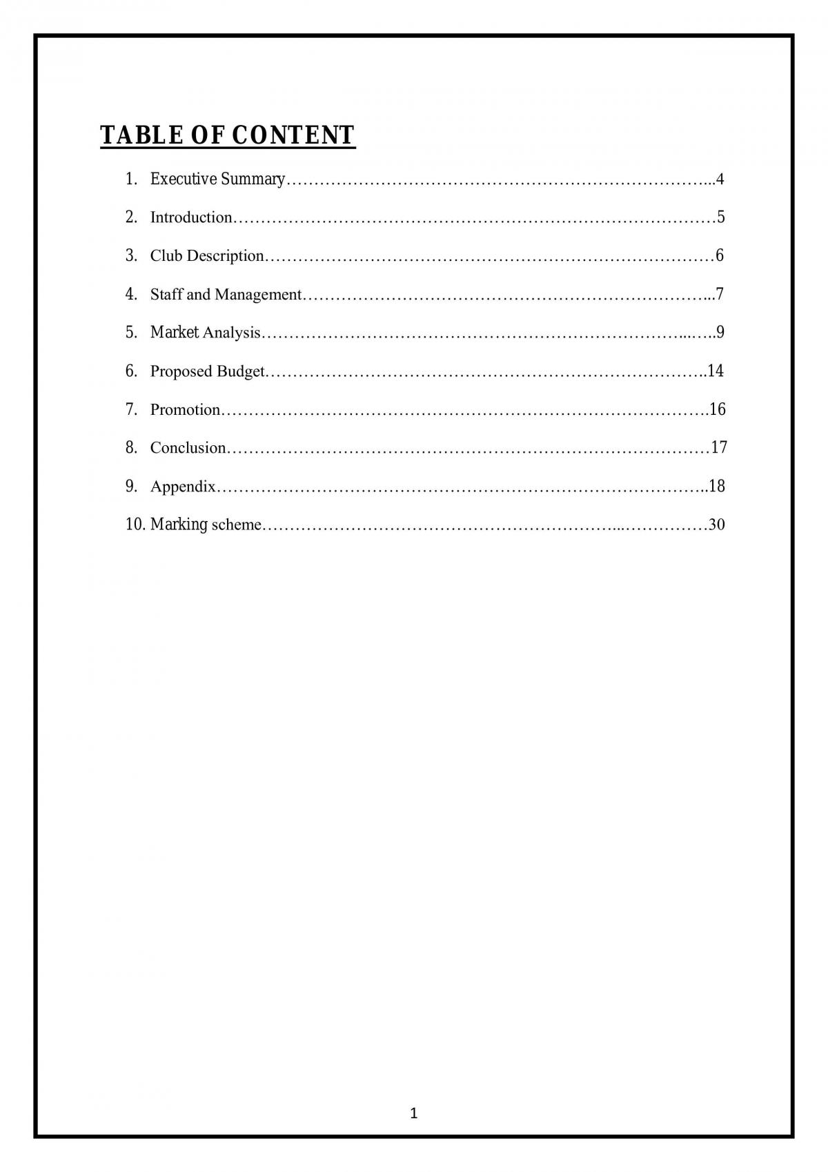 Project's notes - Page 1
