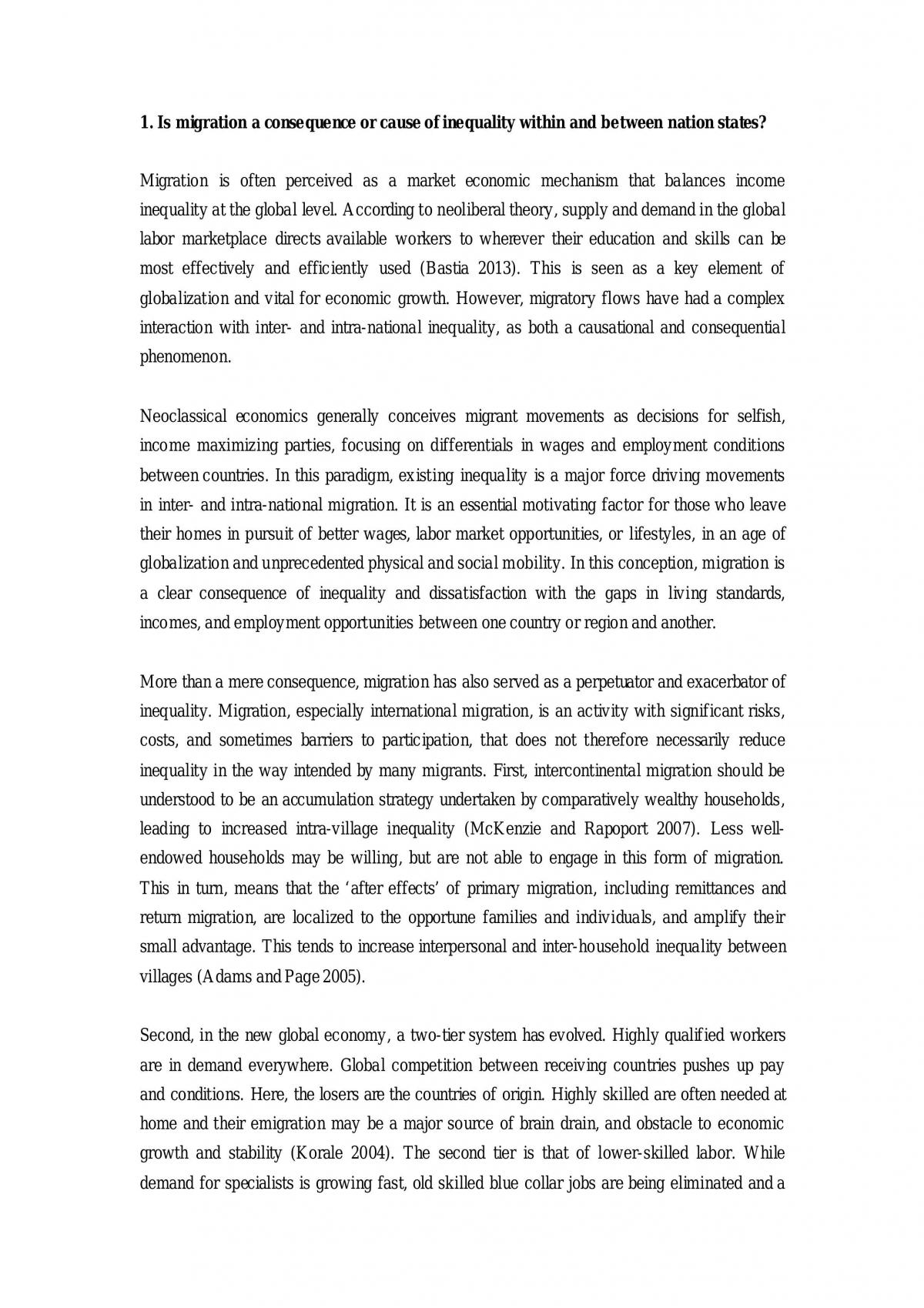 Inequality in Migration - Page 1