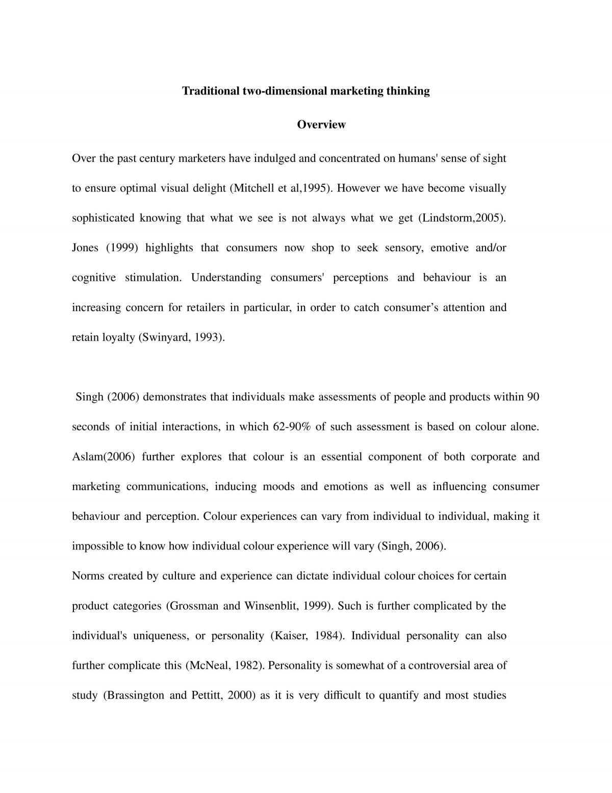Marketing Thinking  - Page 1