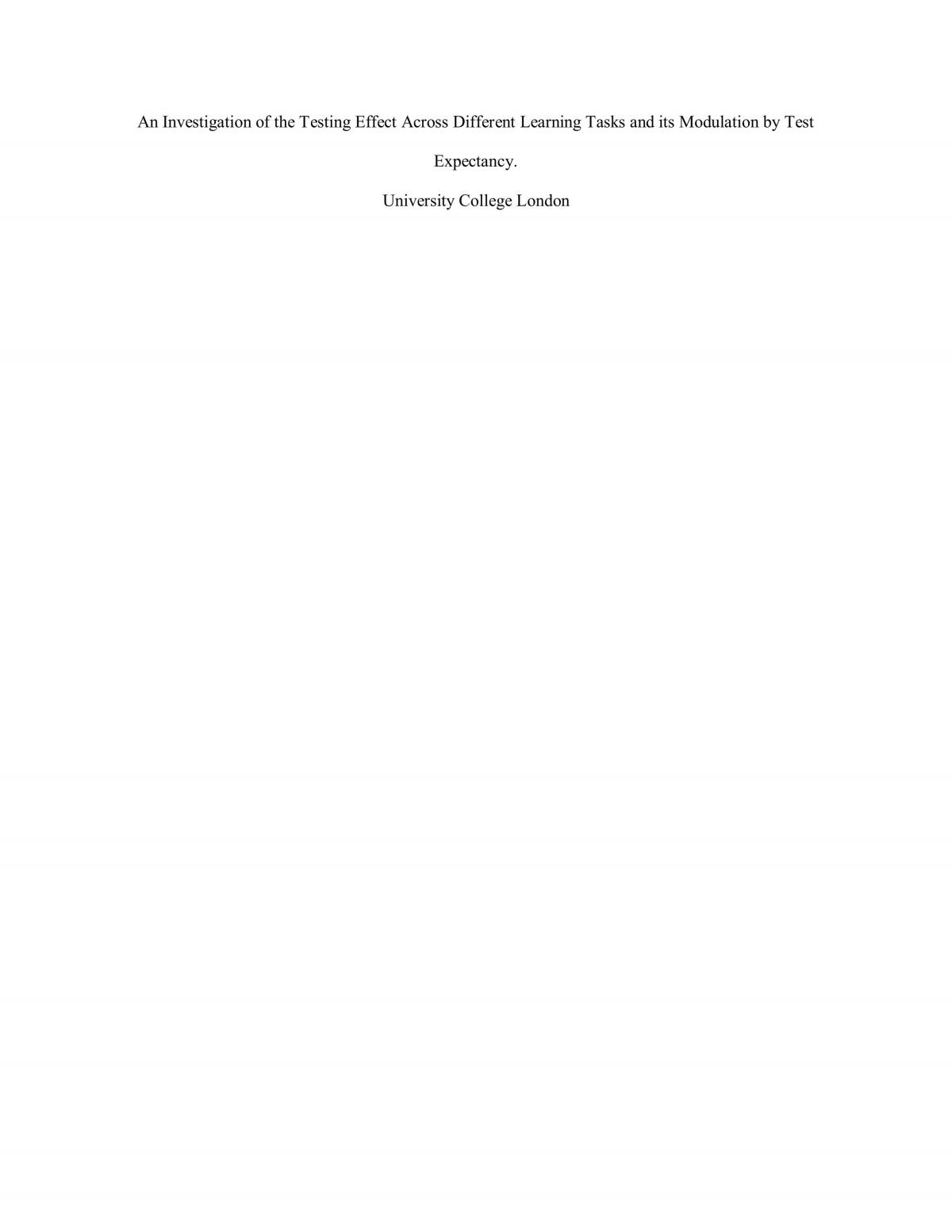 Lab Report - Test Effect - Page 1
