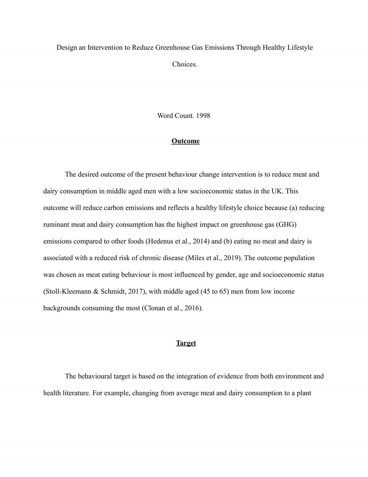 Behaviour Change Coursework - Page 1