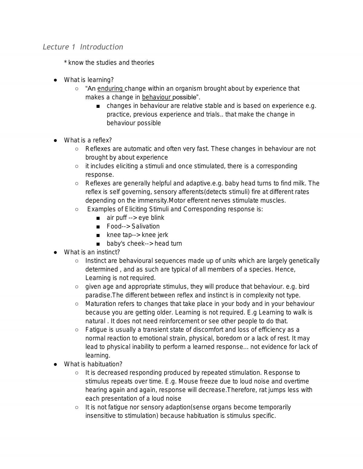 The topic Learning and Motivation in PSYC1002 - Page 1