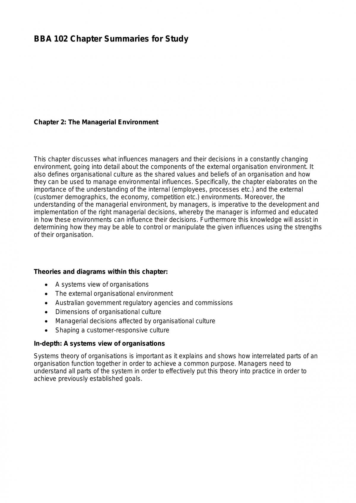 notes for the final exam covering all examinable chapters  - Page 1