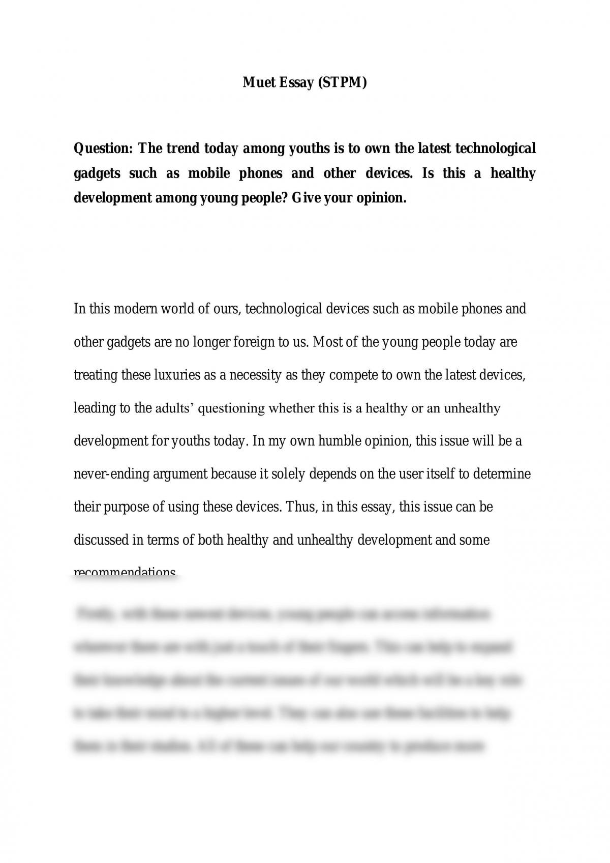 sample essay muet pdf