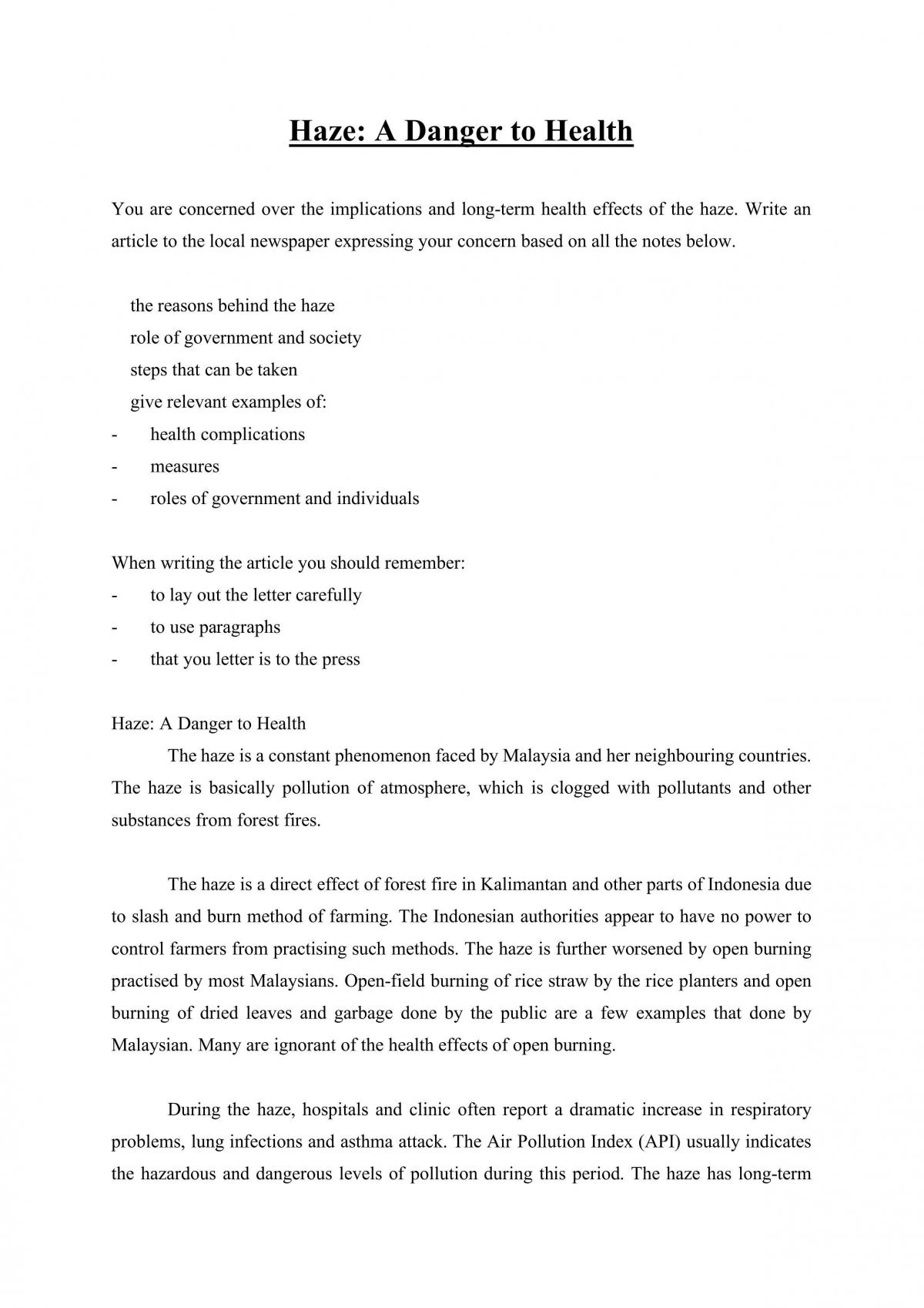 Argumentative/Persuasive Essays - Page 1