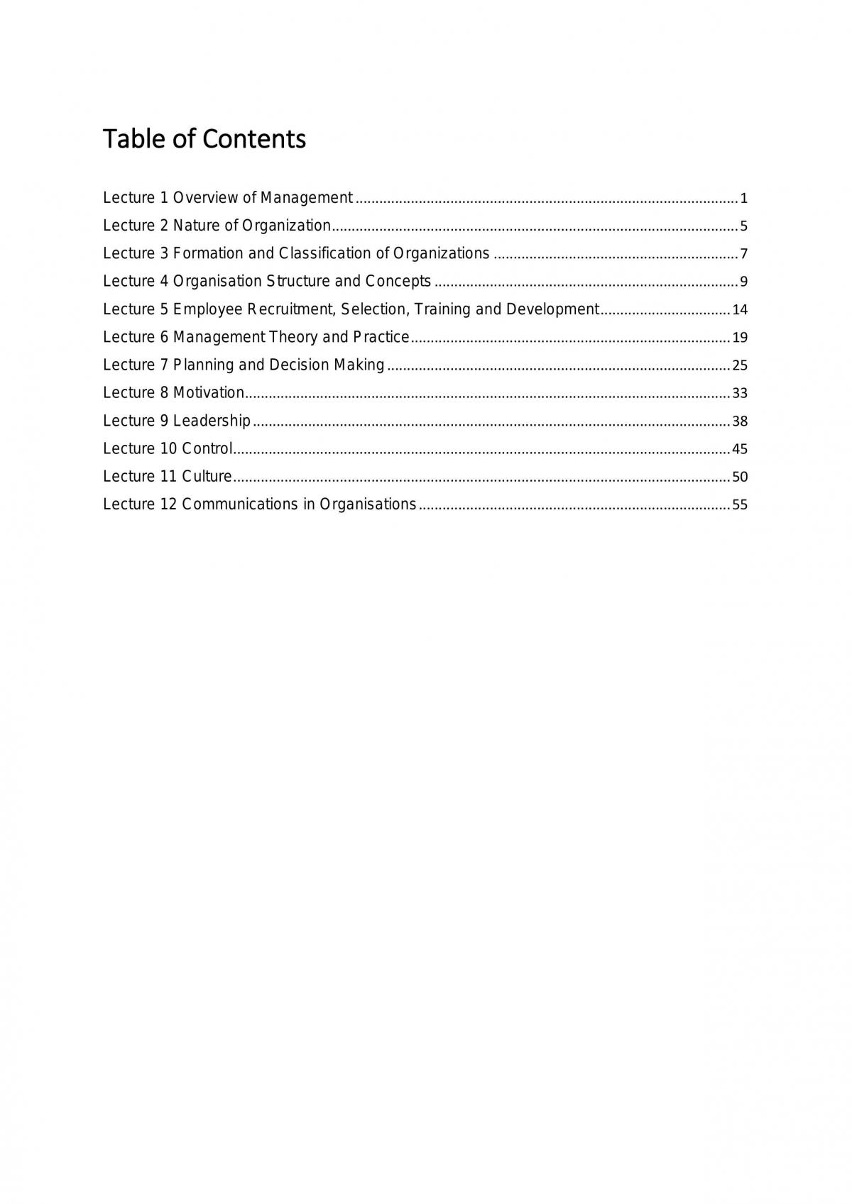 Managing Business Notes - Page 1