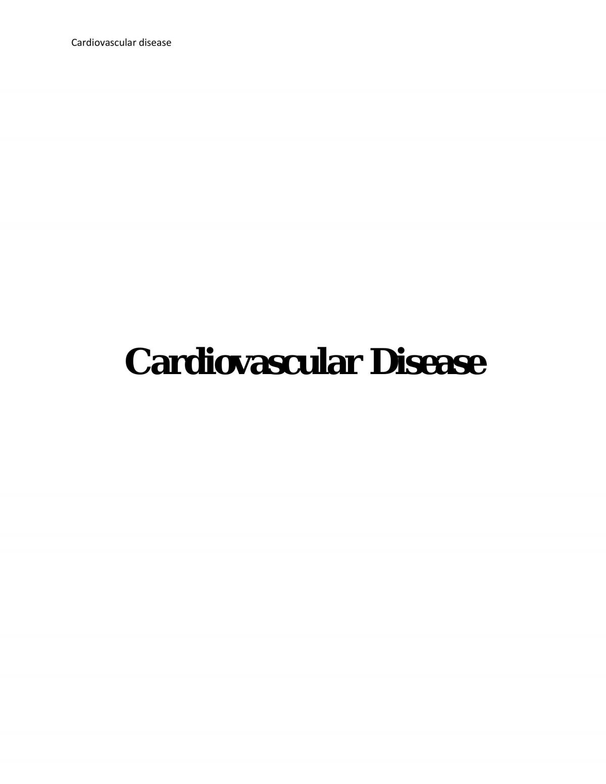 Cardiovascular Disease - Page 1