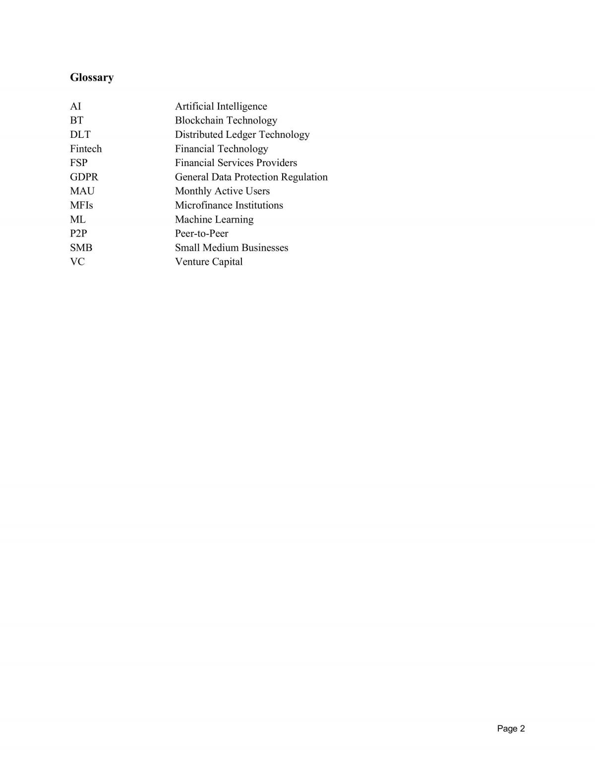 FIN4721 Final Report on Financial Inclusion - Page 1