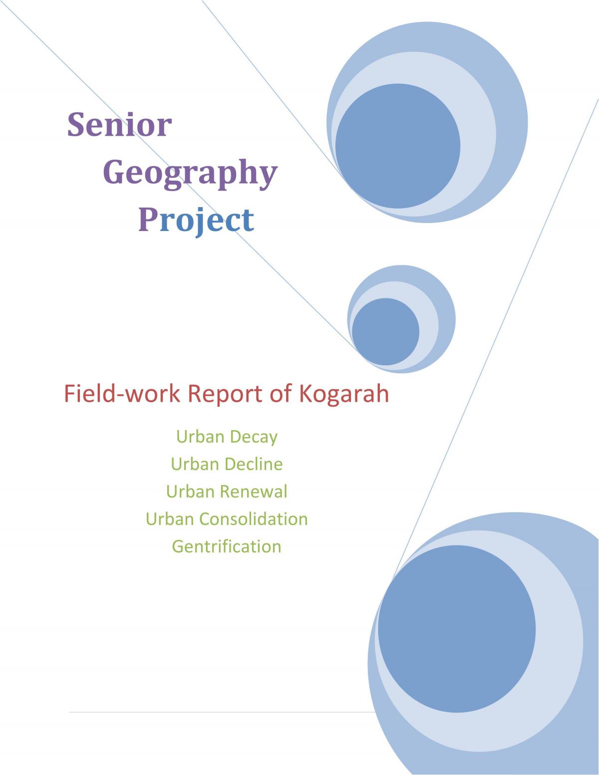 Senior geography Project - Page 1