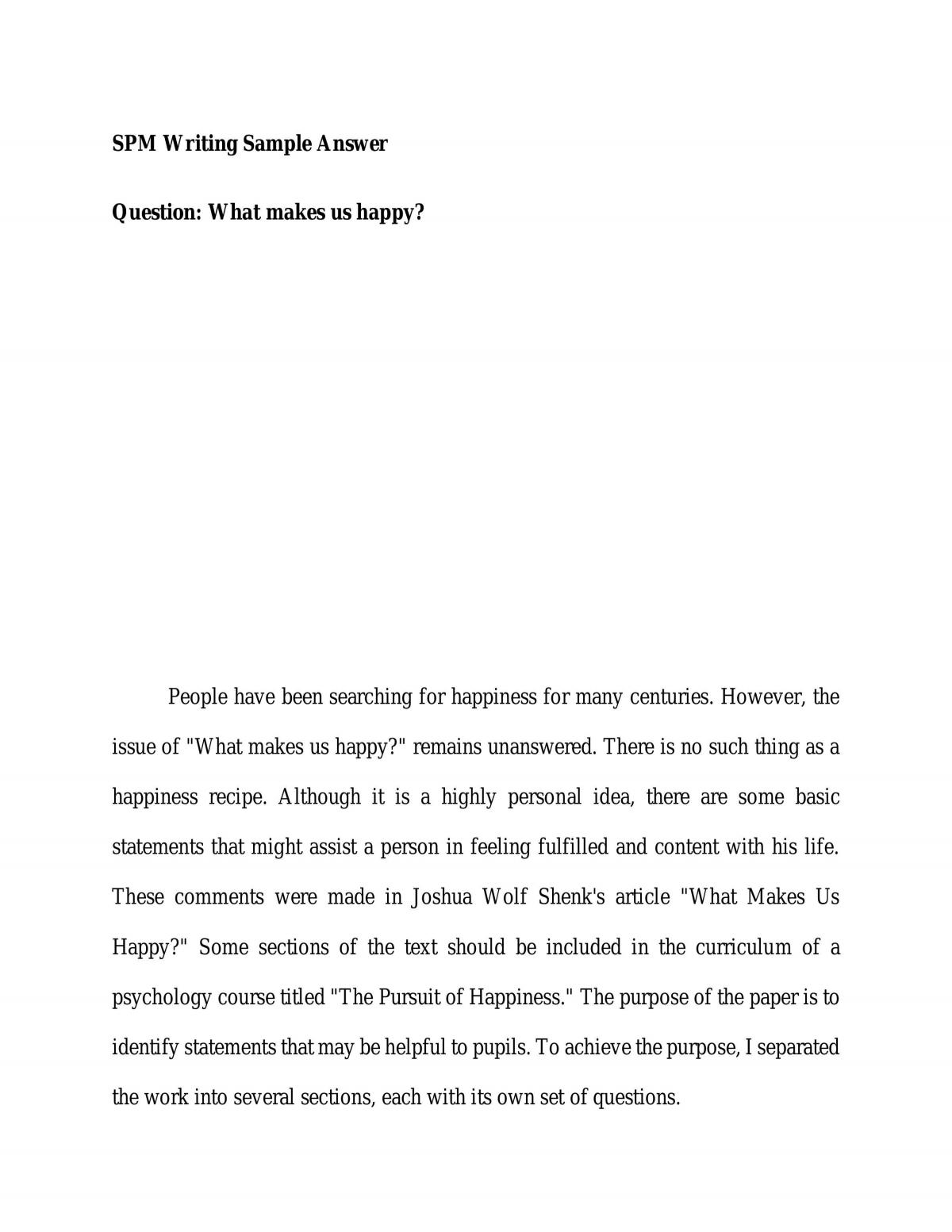 What makes us happy  - Page 1