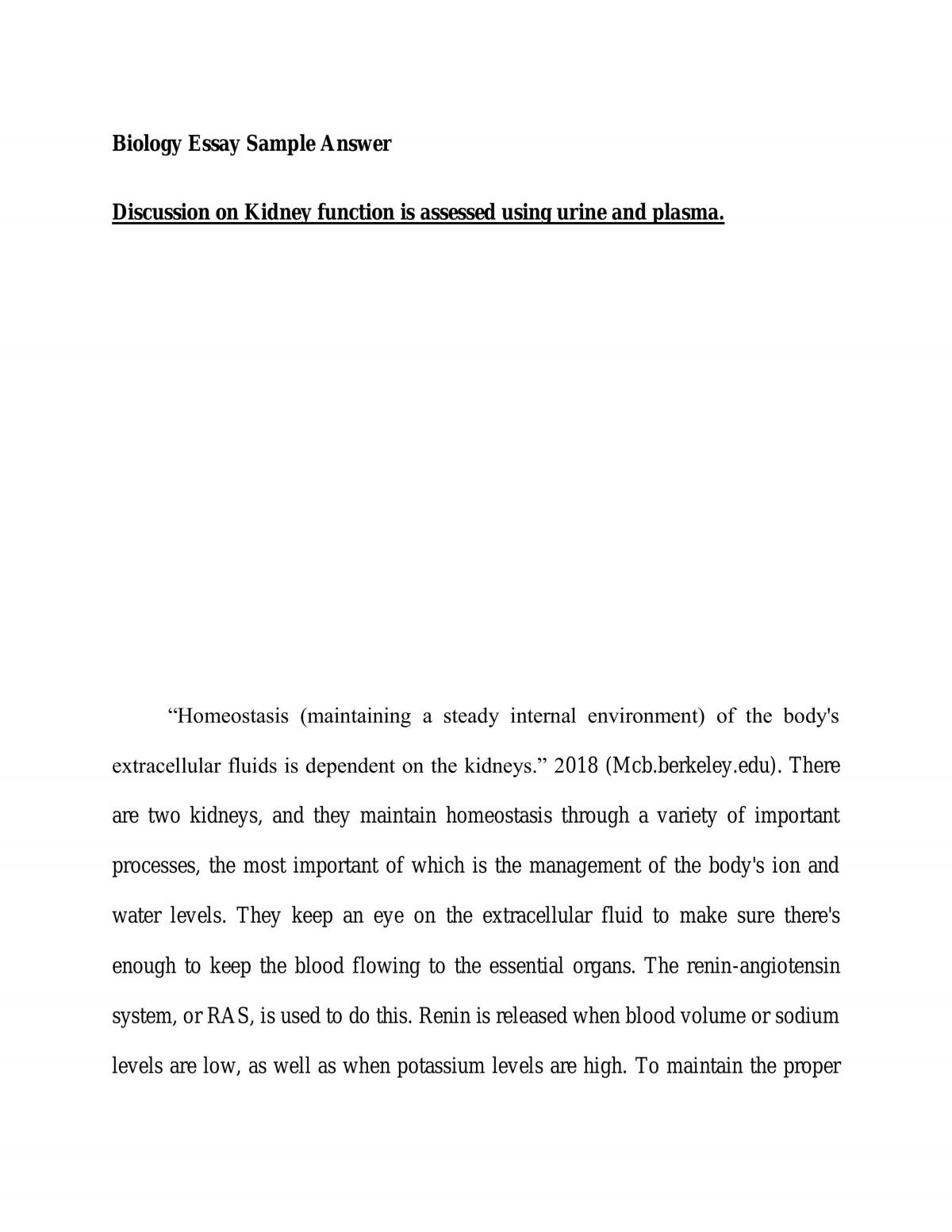 Kidney function is assessed using urine and plasma  - Page 1
