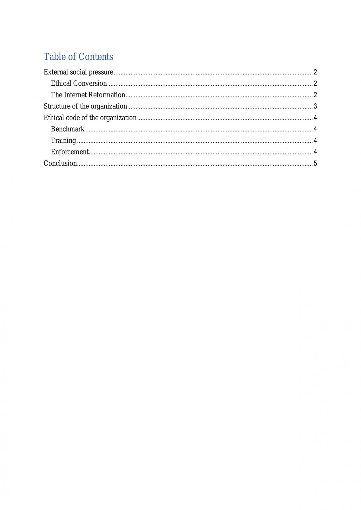 Business Ethics Assignment - Page 1