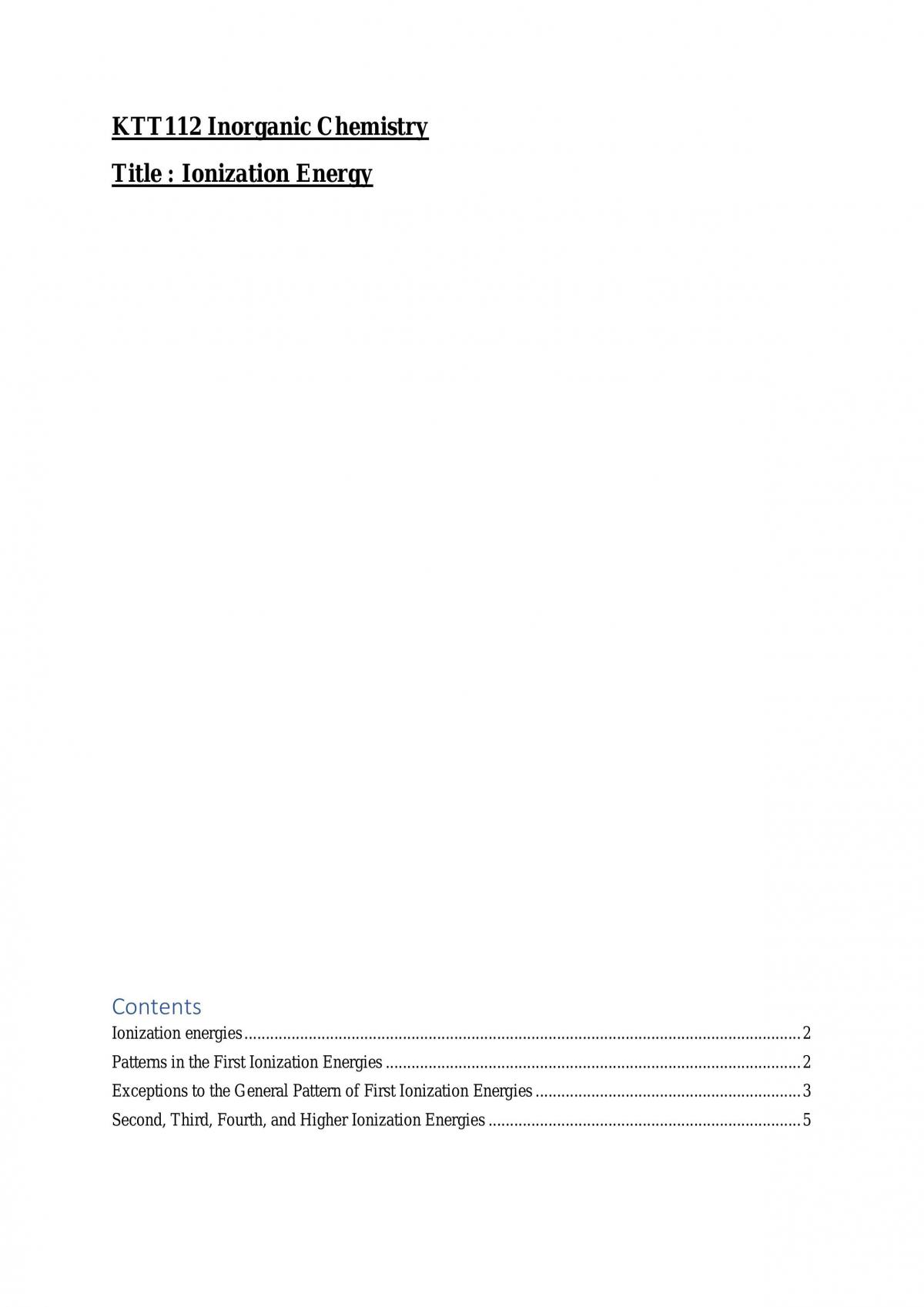 Ionization energy - Page 1