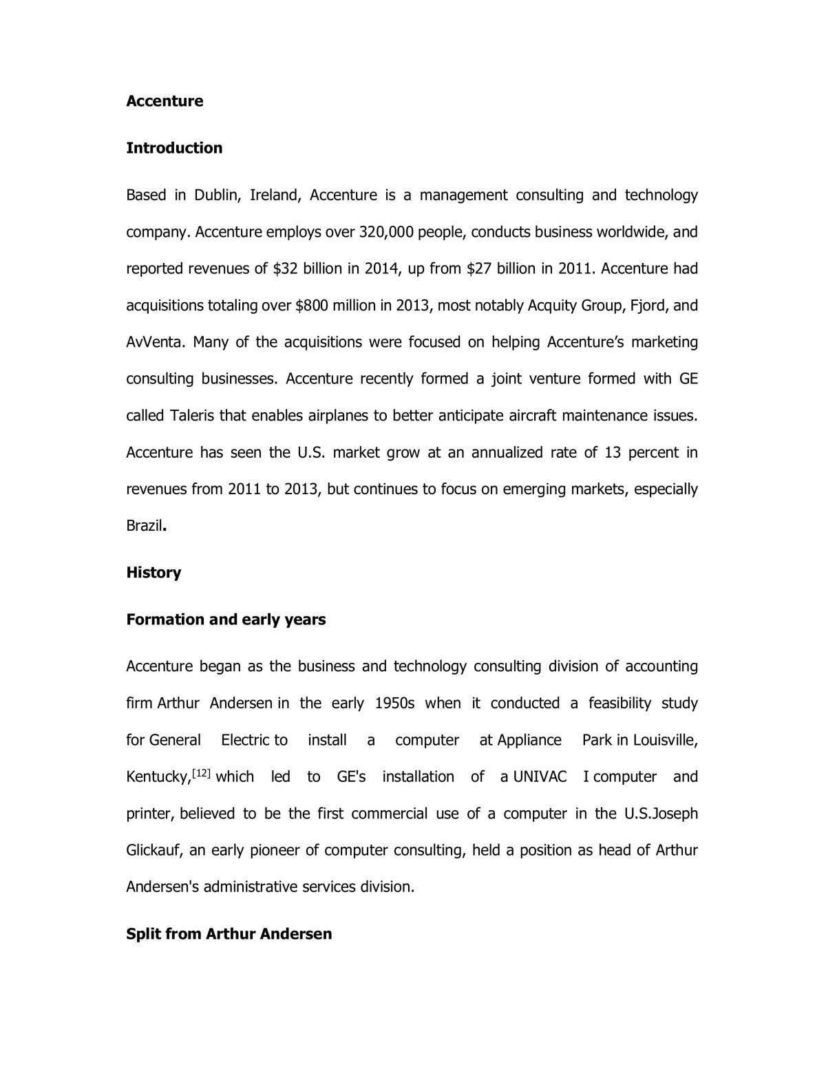 Accenture Plc - Page 1