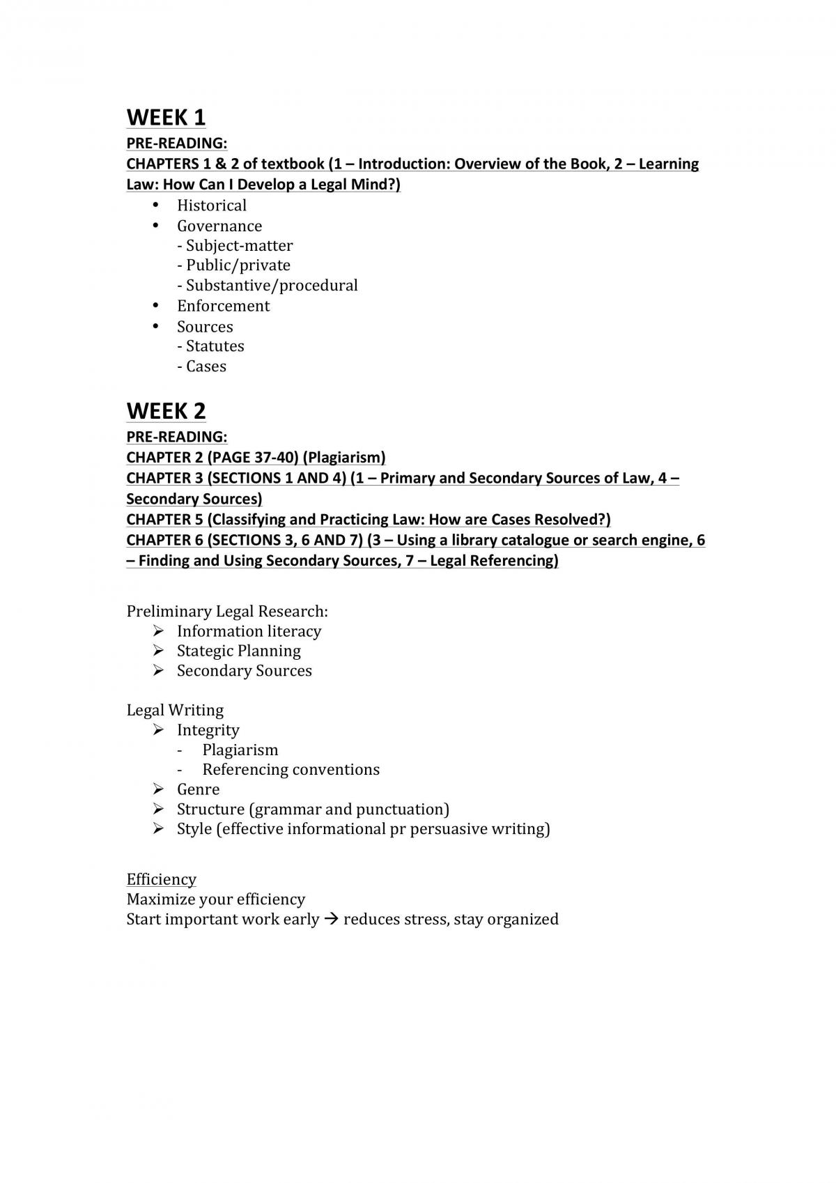 Exam Study Notes - Page 1