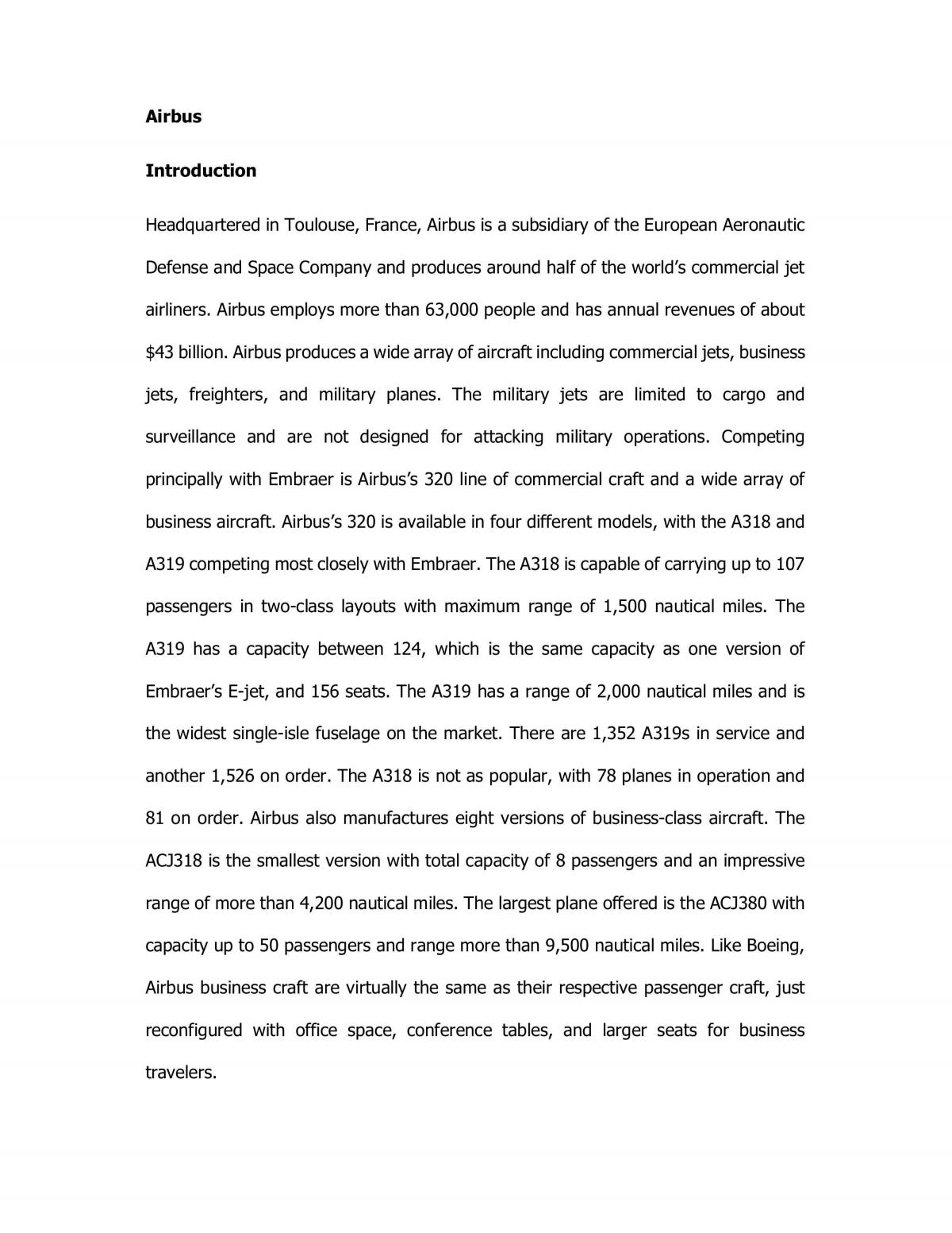 Analysis of AirBus - Page 1