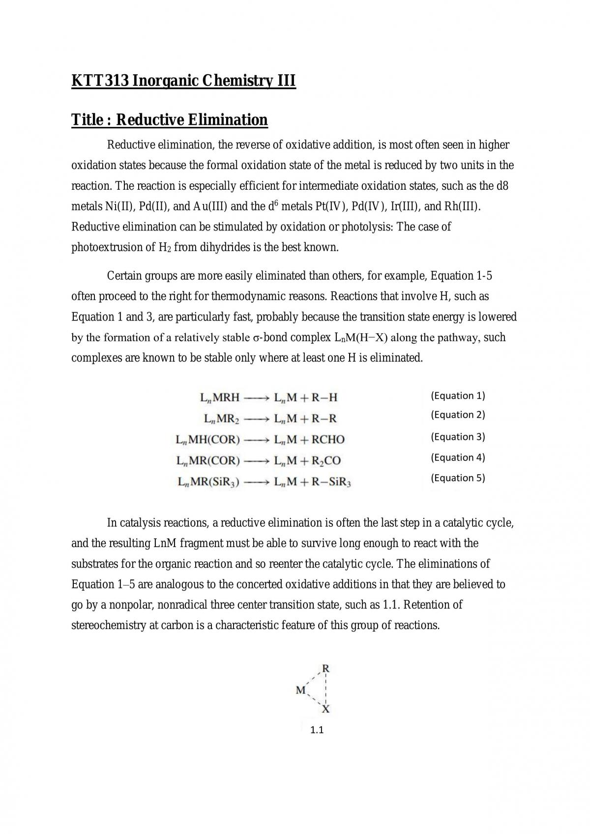 Reductive Elimination - Page 1