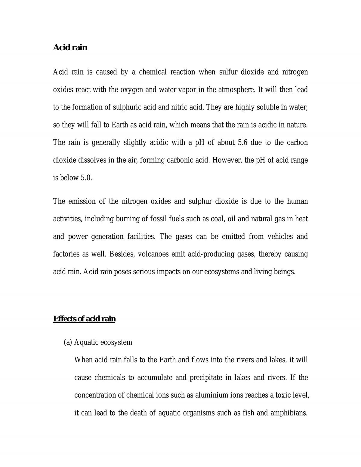 Acid Rain - Page 1