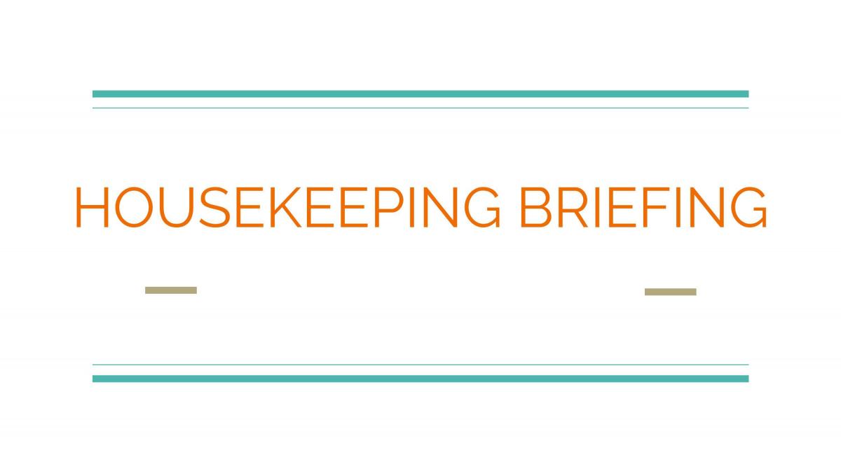 Housekeeping - Page 1