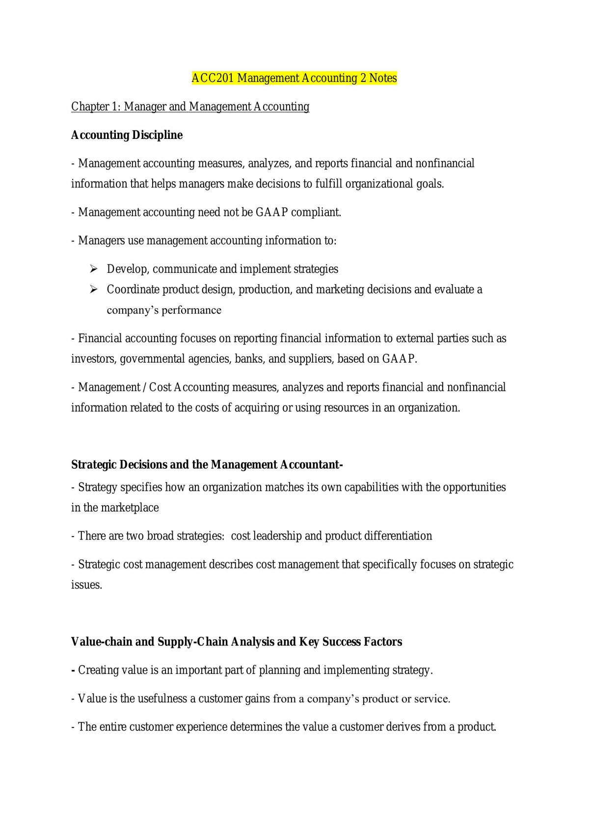 ACC201 Study Notes - Page 1