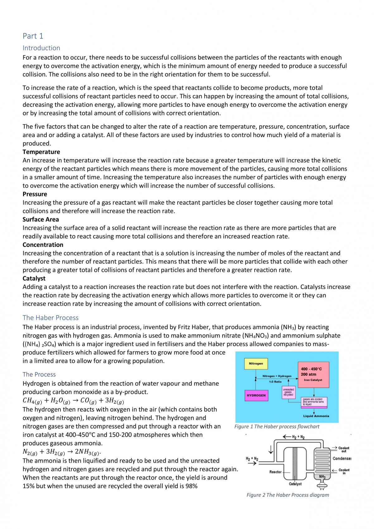 Rate of Reaction and Galvanic Cells Depth Study - Page 1