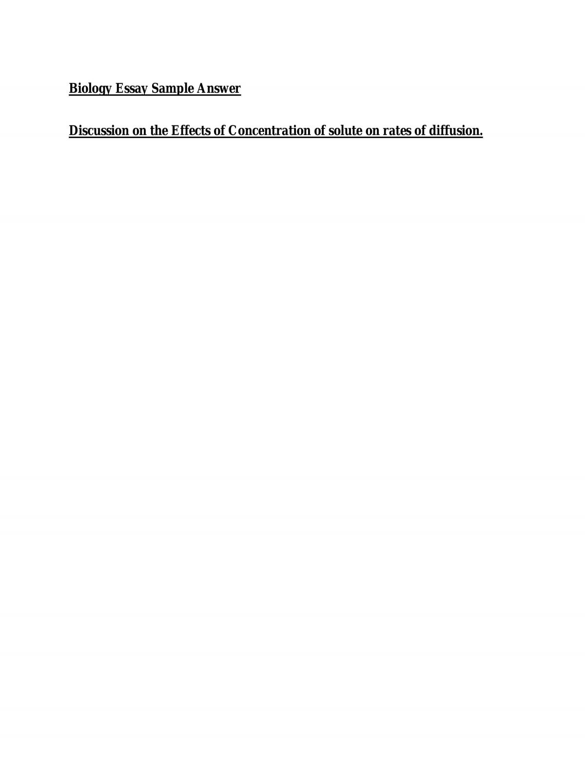 Effects of concentration of solute on rates of diffusion - Page 1