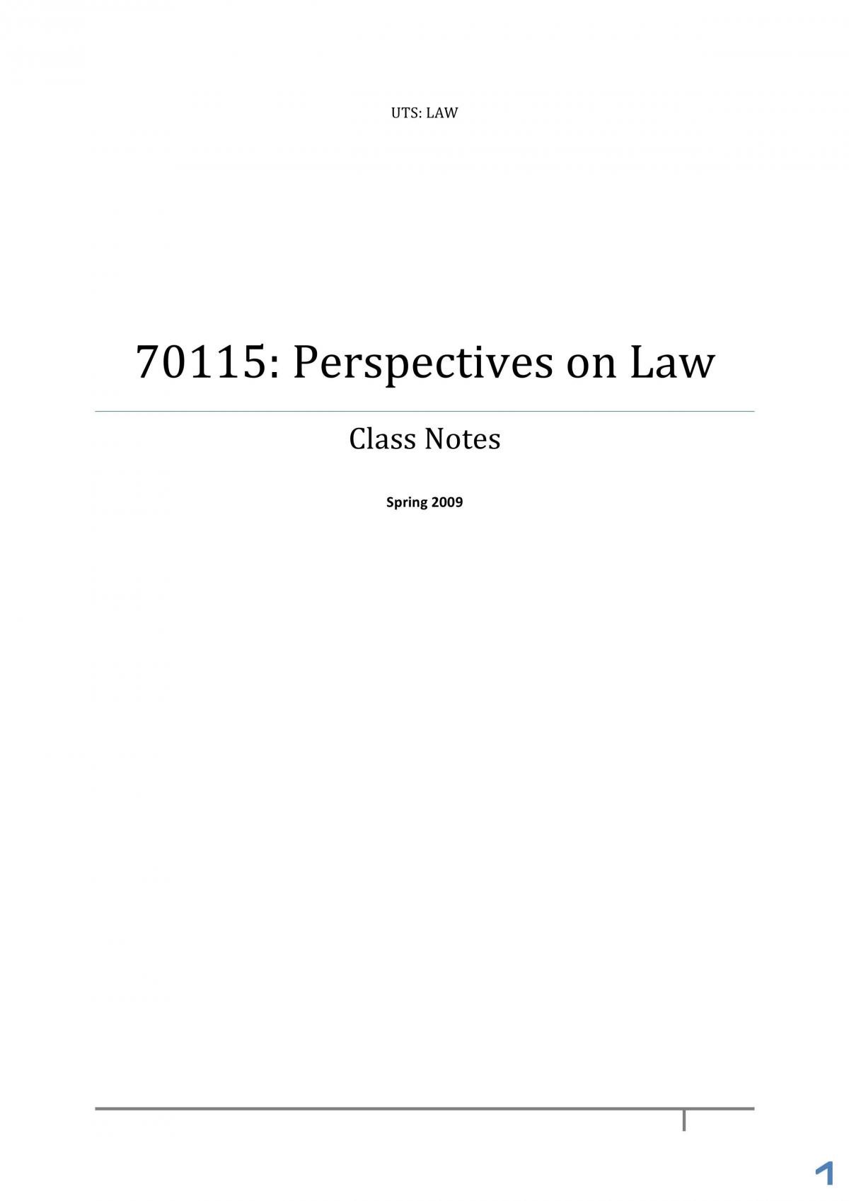 perspectives on law notes  - Page 1