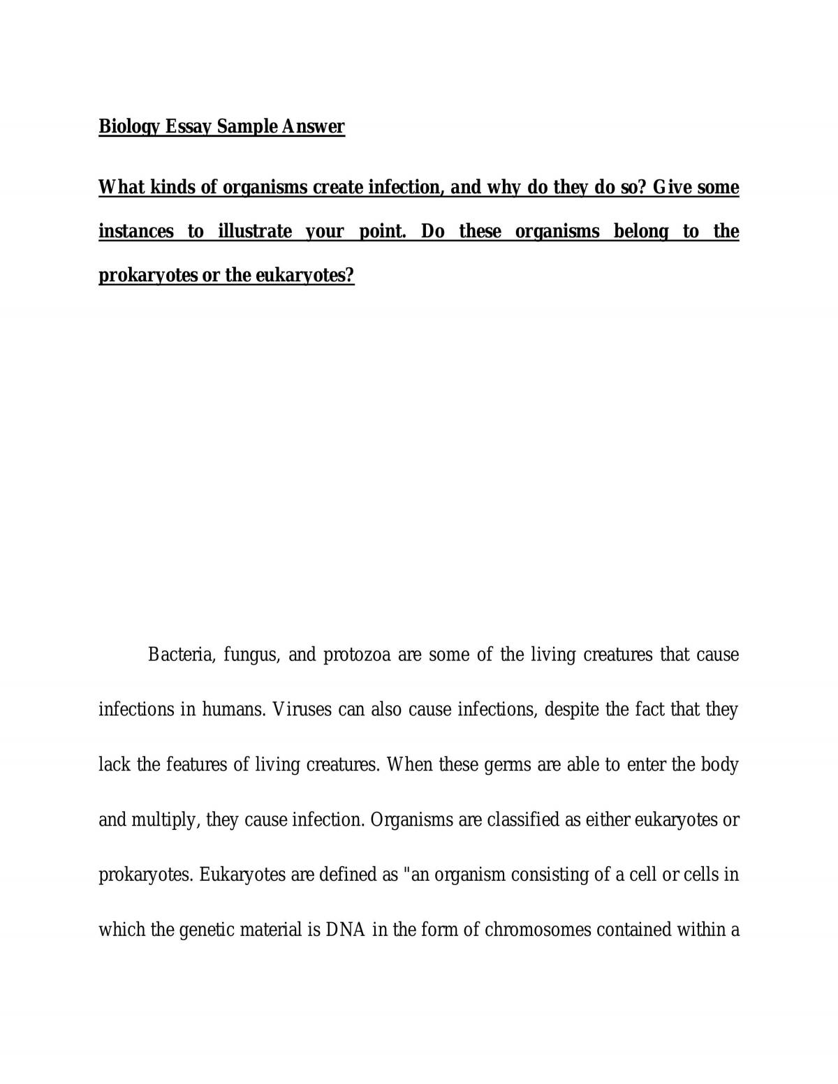 Organisms create infection - Page 1