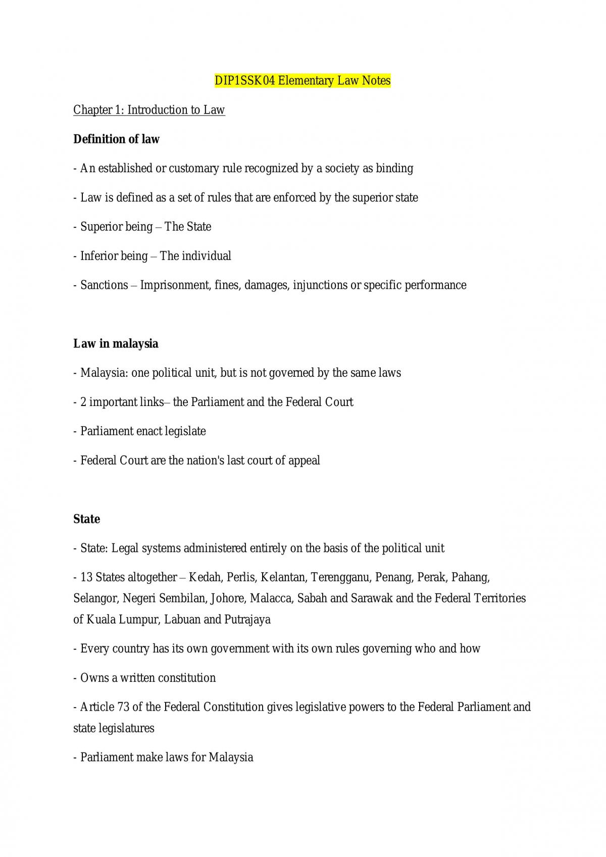 DIP1SSK04 Study Notes - Page 1