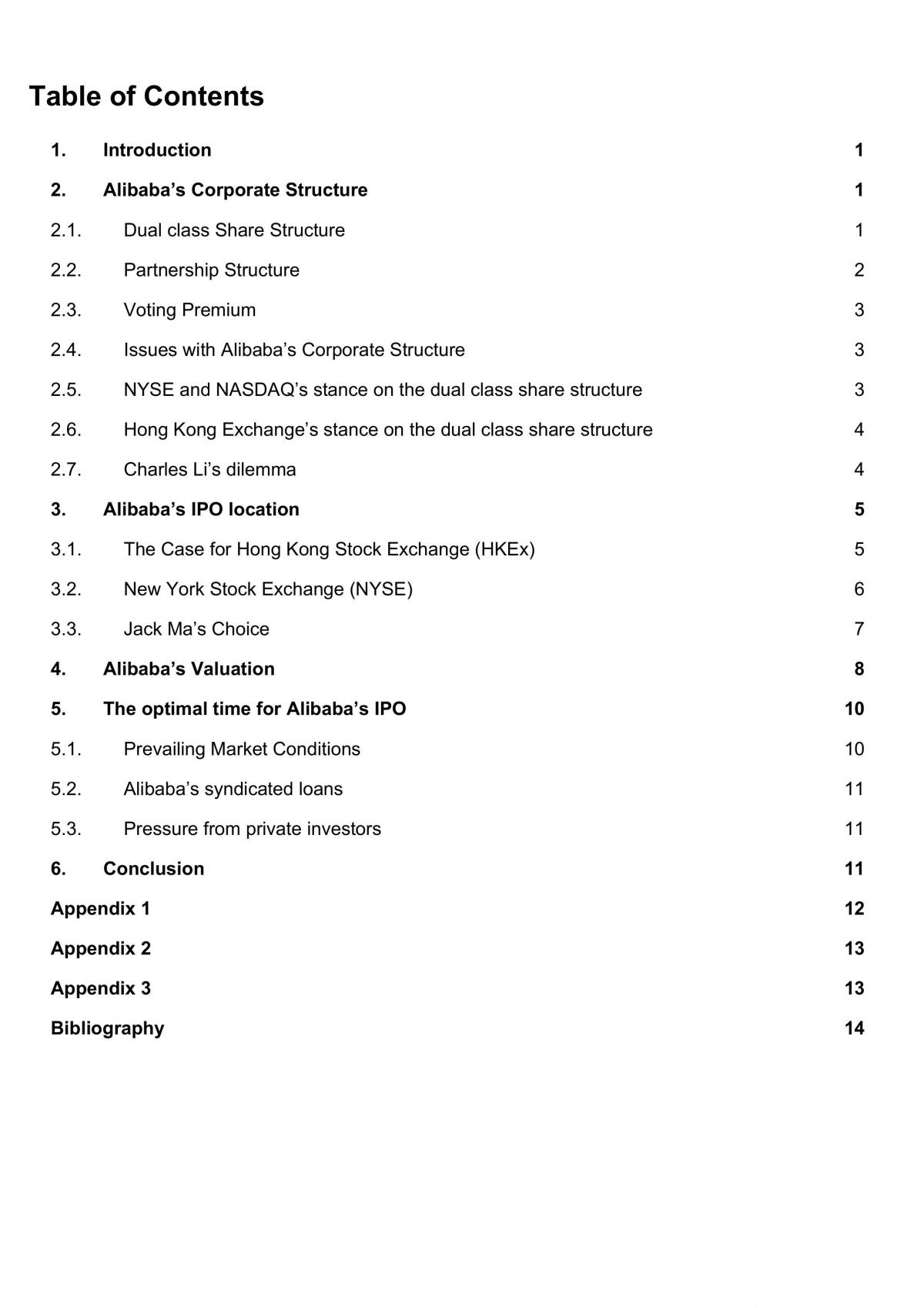 Alibaba Case Report  - Page 1