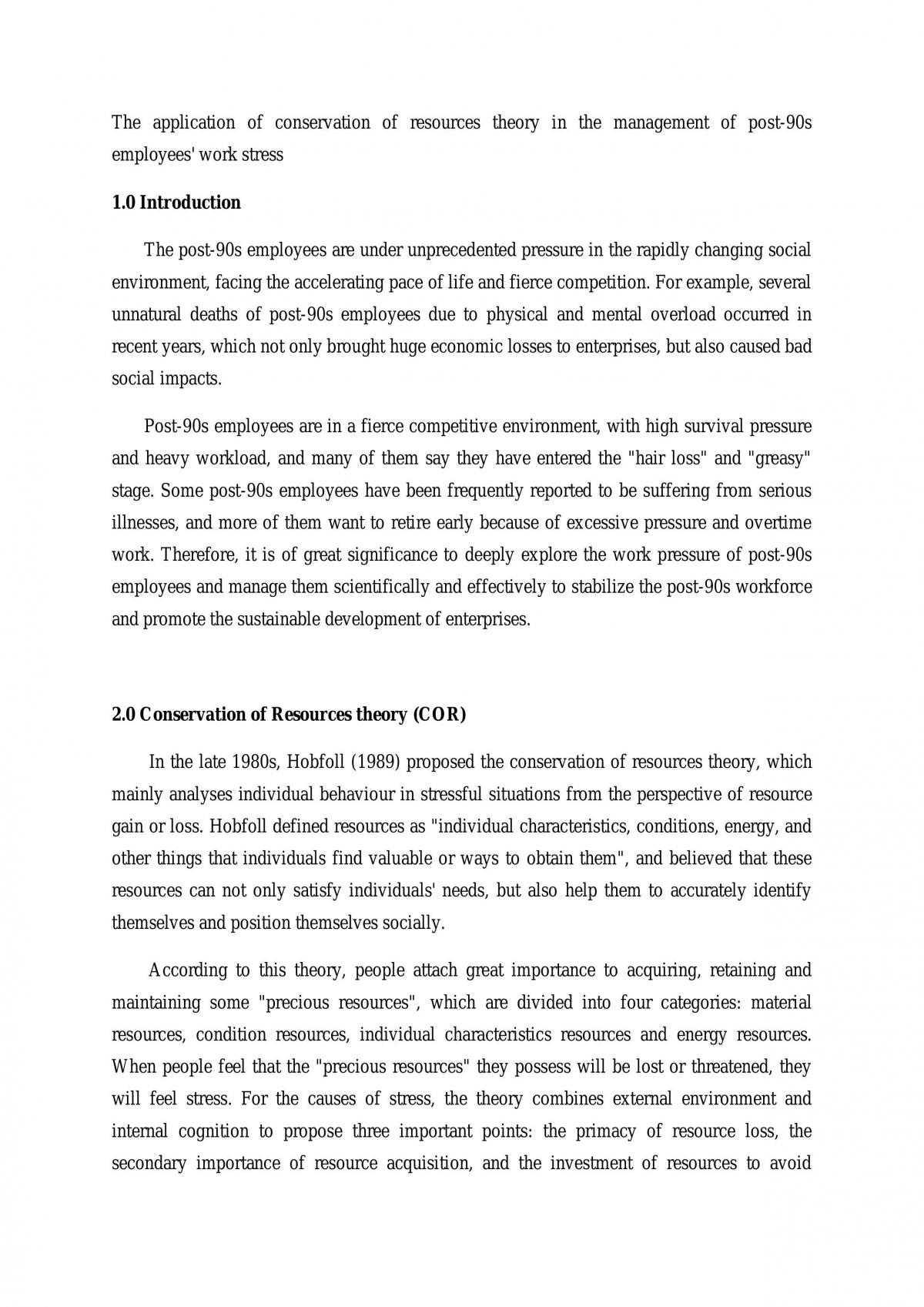 Work stress - HRM - Page 1