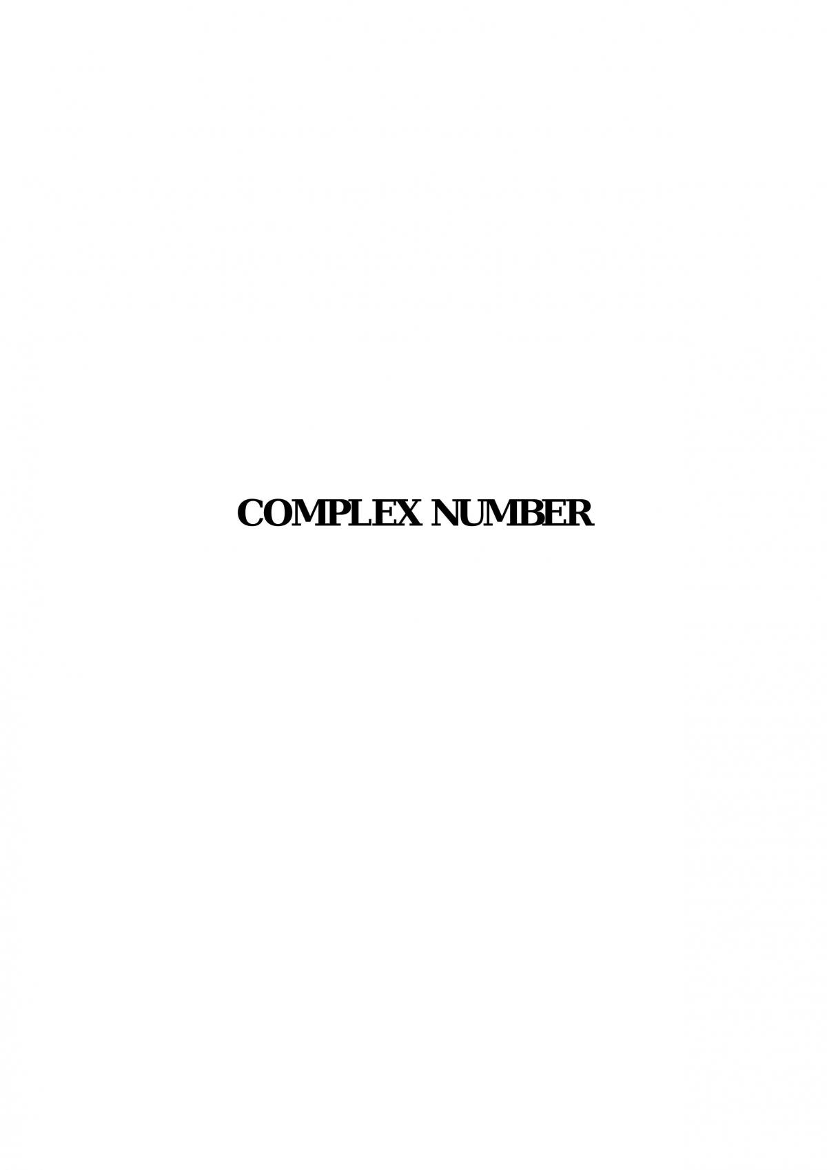Complex Numbers - Page 1