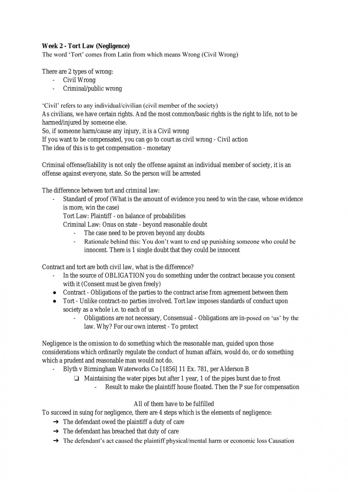 Study notes  - Page 1
