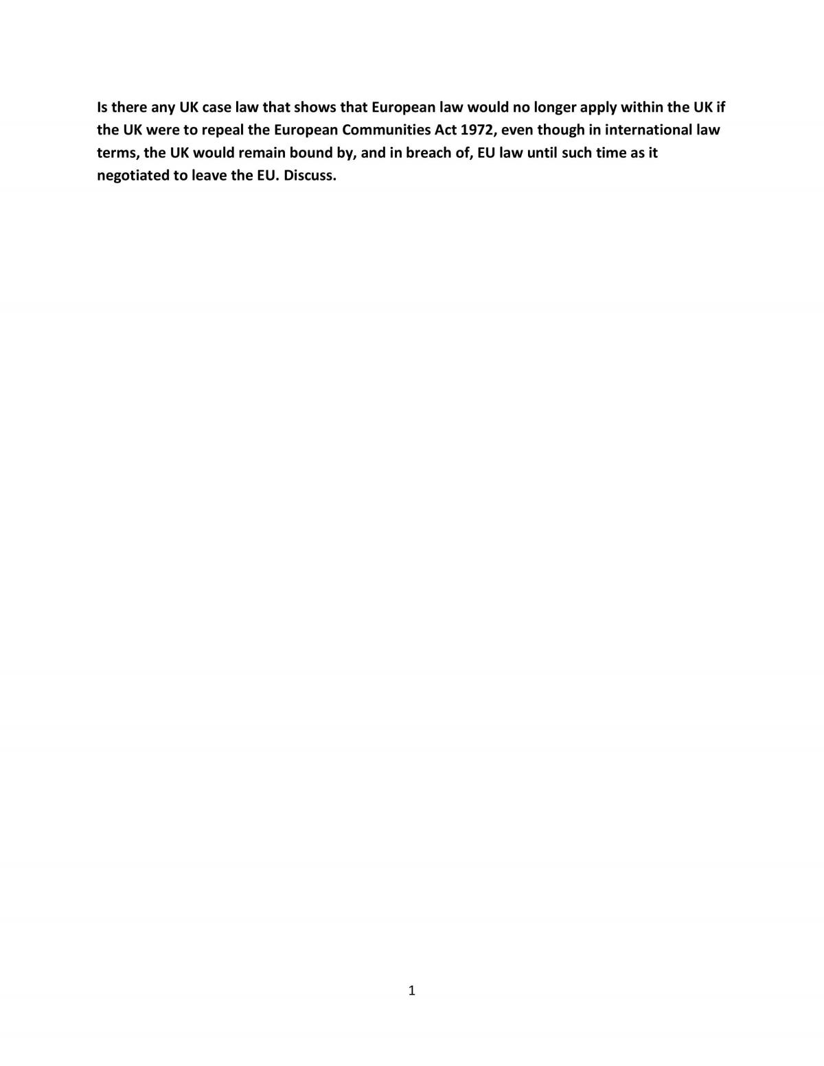 Public Law Assignment - Page 1