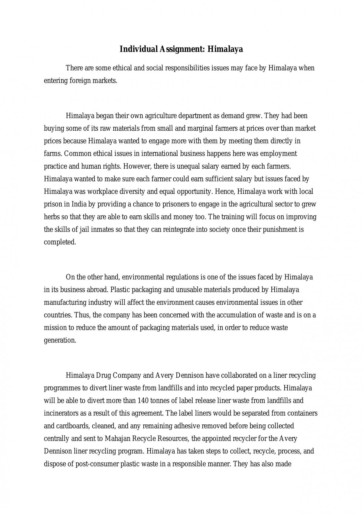 Individual Assignment  - Page 1