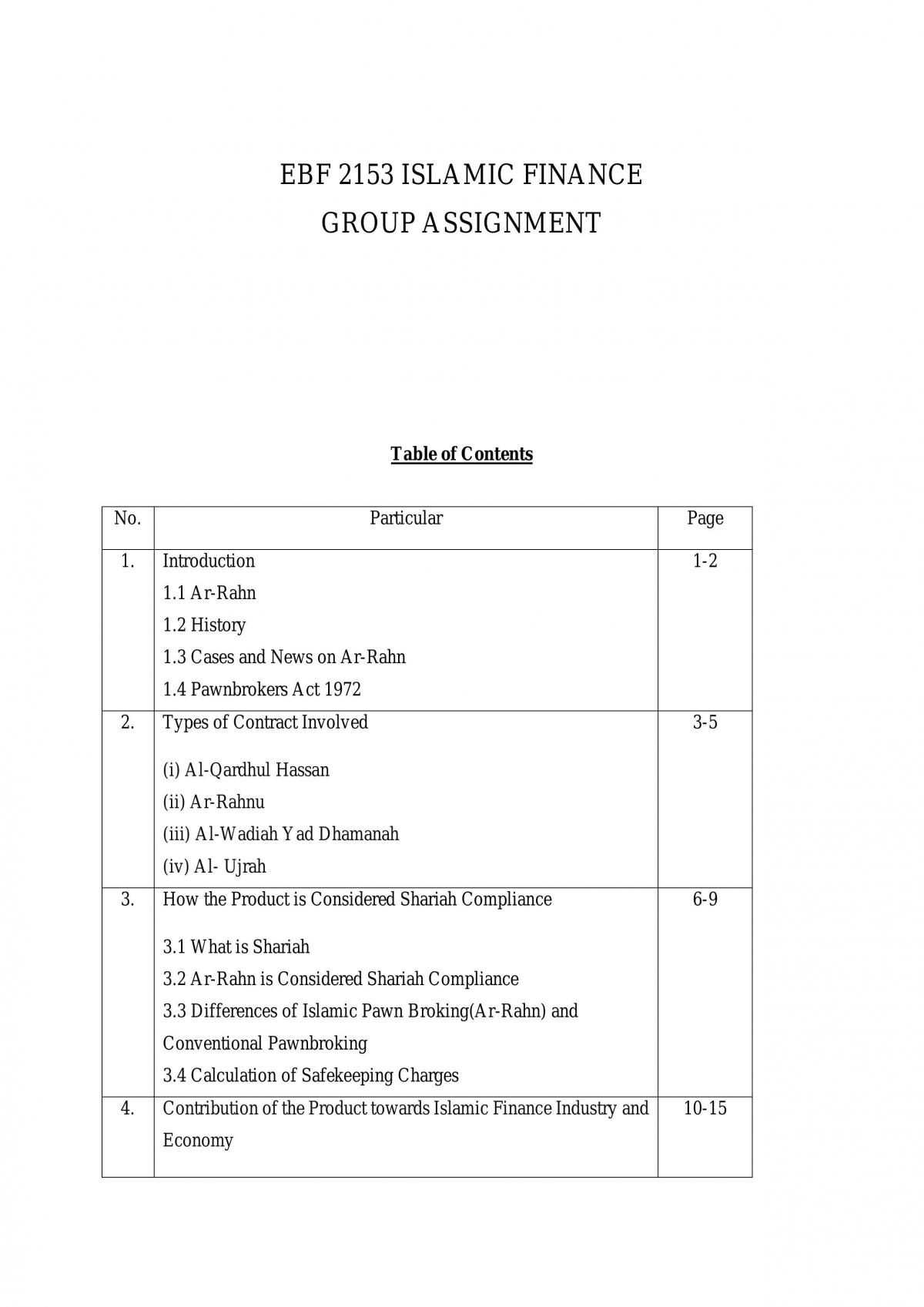 Islamic Finance - Page 1