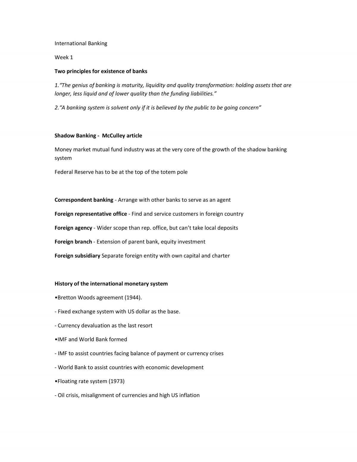FINS3650 Notes - Page 1