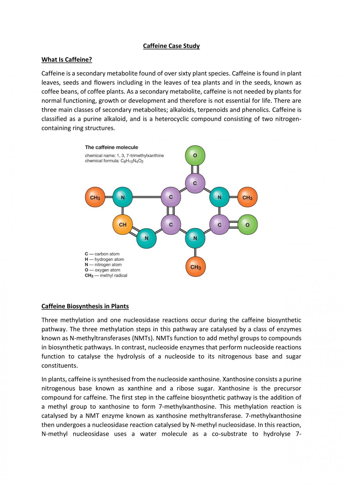 Caffeine Case Study - Page 1