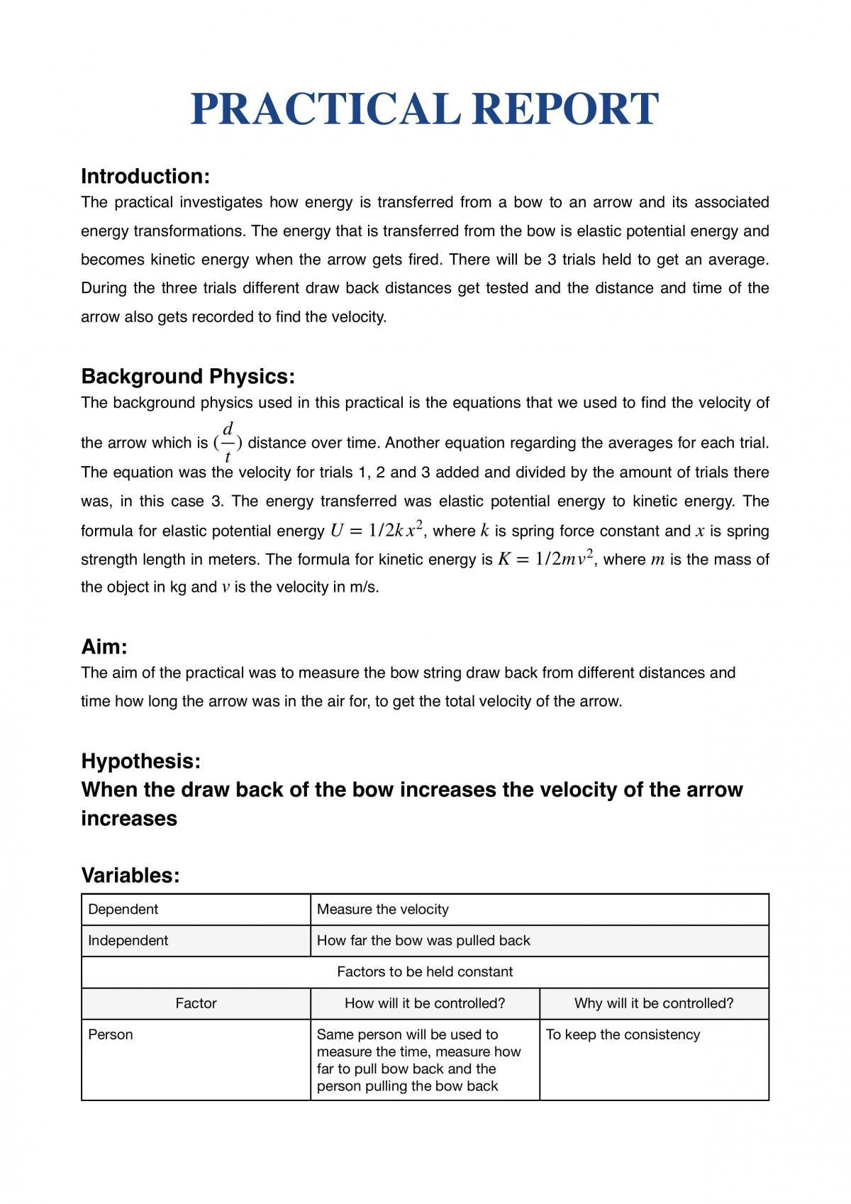 Archery practical - Page 1